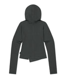 CURVED SLIM HOODIE
