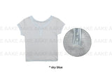 V-BUTTON STRIPE TEE