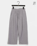 Mirop One-Tuck Fleece Two-Way Wide Pants