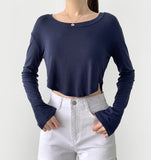 Loose Fit Cropped Basic T-Shirt