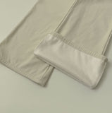 Corduroy Brushed Semi Bootcut Banding Pants