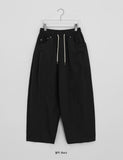 Kehilta Rivet Cotton Banding Balloon Wide Pants