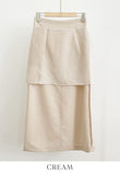 Soelin Basic Cutout Long Skirt