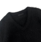 ANGORA V-NECK OVER KNIT