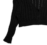 Public Cable Knit Crop Cardigan