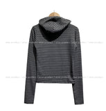 Rita Stripe Warmer Hood