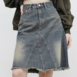 Healy midi jean skirt
