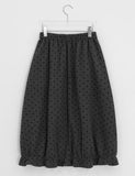 Hillger Brushed Dot Long Skirt