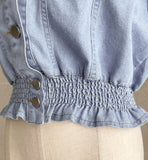 Suen Denim Collar Short Jacket
