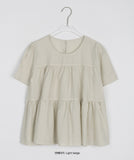 Roity Shirring Short Sleeve Blouse