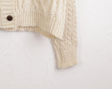 Away Wool Vintage Nordic Jacquard Knit Cardigan