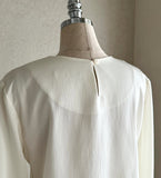 Credi Satin Tie Shawl Blouse