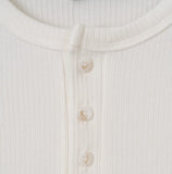 Deli Muscle Fit Henley Neck Long Sleeve T-Shirt