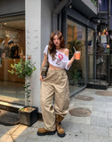 Moko Stud Balloon Wide Cotton Pants
