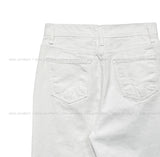 [U-BASIC] S/S White Cotton Wide Pants