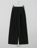 Joy color banding wide nylon pants