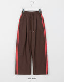 Tenda banding nylon wide track pants