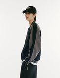 Sweat Color Matching Varsity Jacket