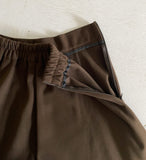 Lena Wool Brushed Banding Flare Skirt