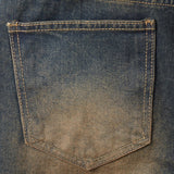 Western wide double knee denim