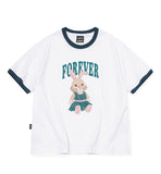 Forevernie CROP Ringer Tee