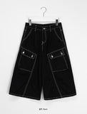 Donnob Denim Bermuda Cargo Pants