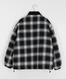 [BAONHAUS] Bennas Check Corduroy Collar Quilted Jumper