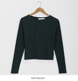 [BAON] Sokai Round Ribbed Tee