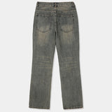 Slug wash bootcut denim
