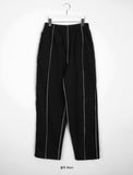 [unisex] Porimo banding stitch line brushed training pants