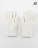 Widdham Finger Hole Touch Angora Fur Finger Gloves