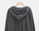 Nova Flower Lace Hooded Zip-up