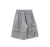 Scar embroidery bermuda pants