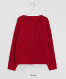 Hensoni cable round cardigan