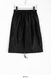 Garden Glossy String Banding Midi Skirt