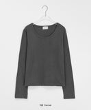 Tenenki Cotton Basic Round Long Sleeve Tee