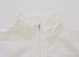 [MADE] Shanti Windbreaker Shirring Pleated Crop Long Sleeve Zip-Up