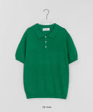 [unisex] Dilmob Summer Color Collar Short Sleeve Knit