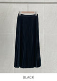 Roca Suede Pleated Banding Skirt