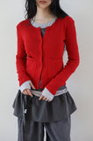 Rocky bay punching cardigan