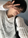 Muntz Grunge Mesh Printed Knit