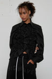 shirring long sleeves shirt