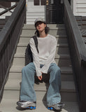 Dep washing card denim pants
