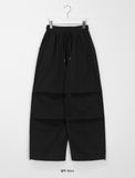 [unisex] Zekoni banding string parachute balloon wide pants