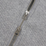 Tinen dart cropped hooded zip-up