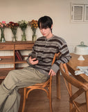 Line Vintage Stripe Knit Cardigan