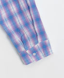 [unisex] Shudel Summer Seersucker Check Over Shirt