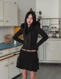 Folding Corduroy Pleated Skirt