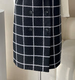 Neti Check Vest Tweed One Piece