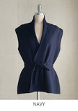 Bagueto V-Neck Knit Vest Cardigan